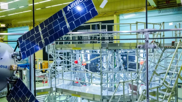 das-vierte-europaeische-servicemodul-esm-fuer-das-orion-raumschiff-soll-am-wochenende-mit-dem-schiff.webp