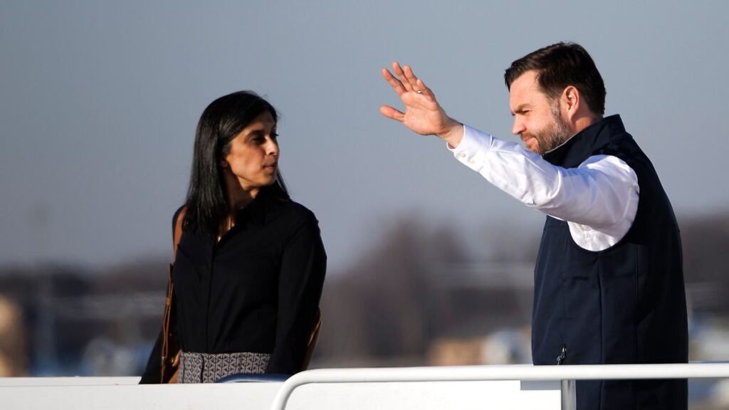 Second-lady-Usha-Vance-and-her-husband-Vice-President-JD-Vance-exit-Air-Force-Two-at-Joint-Base-Andr.jpeg