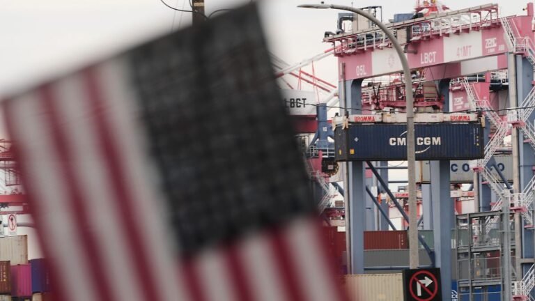 Eine-US-Flagge-haengt-im-Hafen-vor-Containern.jpg
