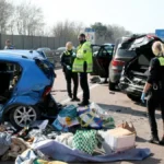 einsatzkraefte-stehen-nach-einem-unfall-mit-fuenf-fahrzeugen-auf-der-autobahn-a1-ein-mensch-ist-dabe.webp