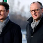 nrw-ministerpraesident-hendrik-wuest-cdu-und-bundeskanzler-friedrich-merz-cdu-bei-der-eroeffnung-der.webp