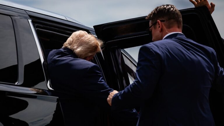 CHIPPEWA-COUNTY-WISCONSIN-JUNE-05-U-S-President-Donald-Trump-gets-in-an-armored-SUV-after-landing-at.jpeg